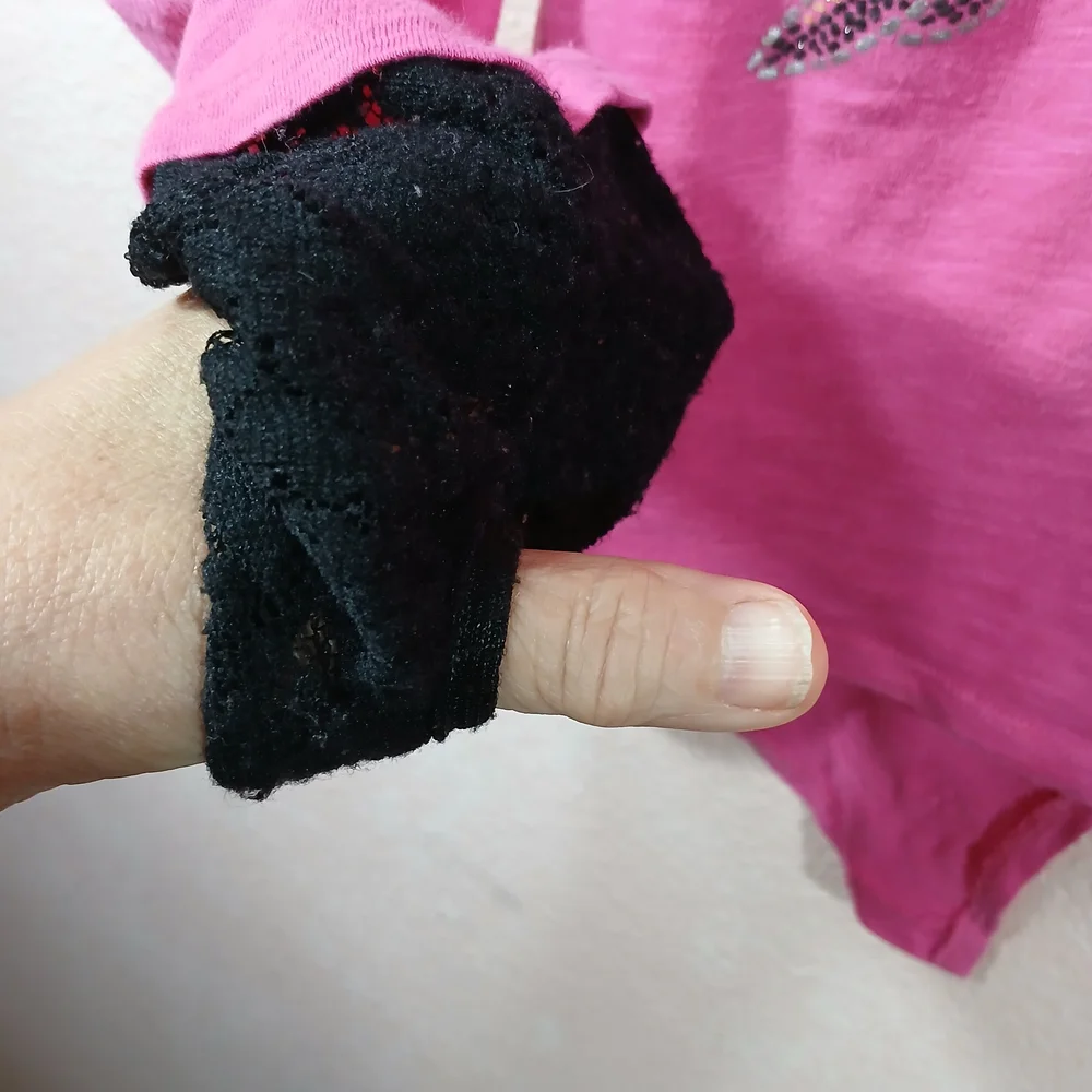 Disney Pink Long Sleeve Kids Top with Wing Design - Picture 5 of 7